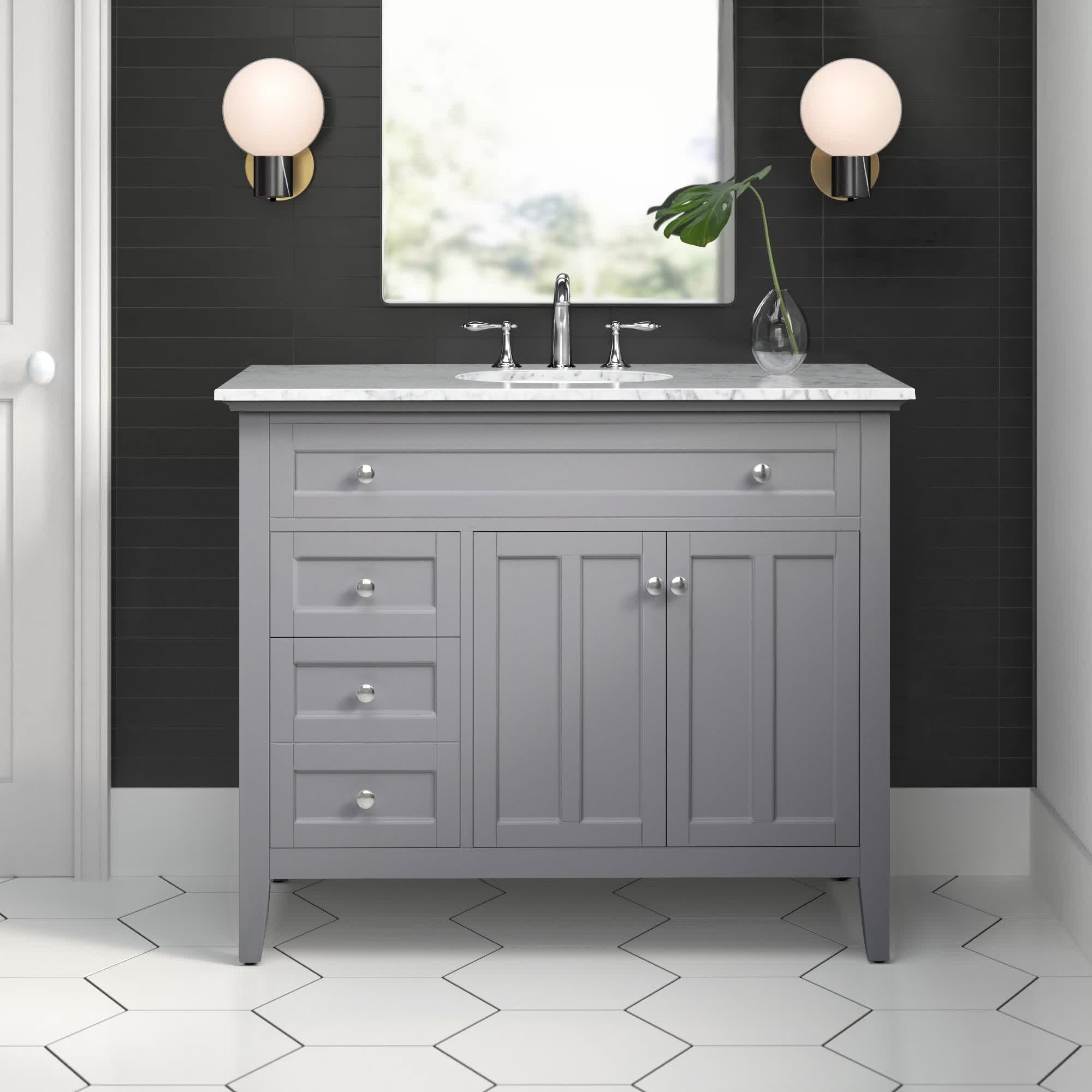 Wade Logan® Harjo 42" Single Bathroom Vanity Set & Reviews - Wayfair Canada