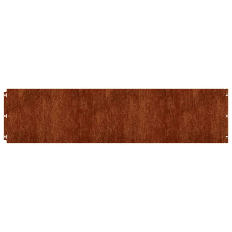 Ensemble de 10 bordures de jardin WALPLUS pour bordure de jardin en acier rustique 25 x 103 cm, 9.8" H x 40.6" W