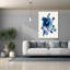 Art mural sur toile, "Indépendant Blooms Blue 1" par Shirley Novak-1413704327