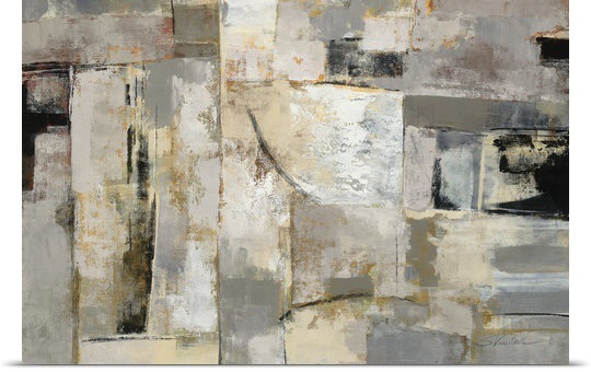« Walking Down the Street » par Aniessa, reproduction d'art, H 20 po x l 30 po x P 1,5 po, Toile