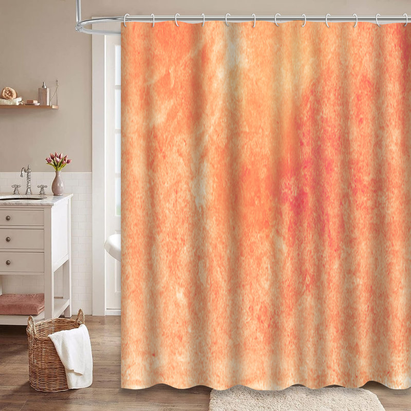 Rideau de douche abstrait avec 12 crochets, L 72 po x l 78 po