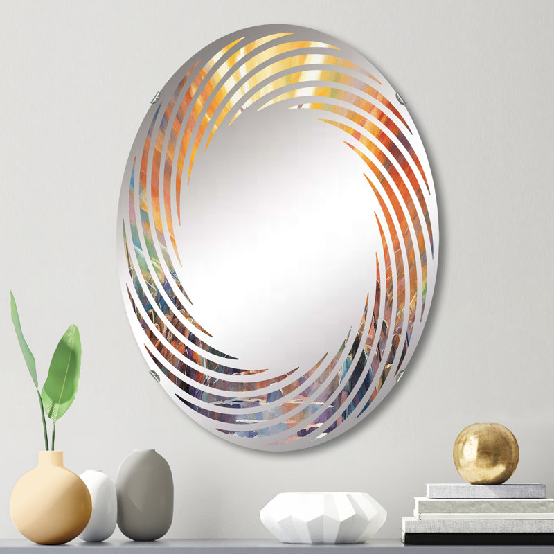 Religieux Triumph Resurrections - Miroir mural en spirale | Ovale, 29,5 po x 19,6 po