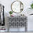 Iron Frame Vertical Round Mirror