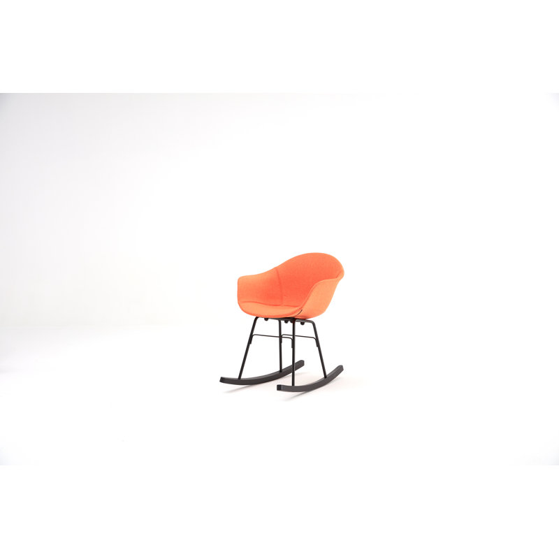 Chaise berçante TA UP, Noir, Rouge