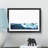 Surfer Riding the Wave in Abstract - Picture Frame Graphic Art Print-55724705-55724710