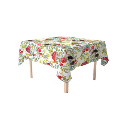 Fabric Textile Products, Inc. Square Tablecloth, 100% Cotton, Floral 204