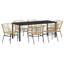 Emiya 6 - Person Patio Dining Set Rectangular Table-2009398640