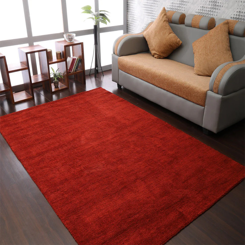Tapis écologiques tissés à la main Marcie, Rectangle 6 pi x 9 pi