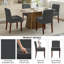 Chaises de cuisine modernes de 34,8 po de hauteur, chaises de salle à manger rembourrées, chaises Parsons avec pieds en acier stables, chaises de conférence à dossier solide (2 chaises)-2143297902-2143297900