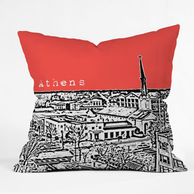 Bird Ave Athens Throw Pillow