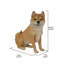 Statue Shiba Inu assise