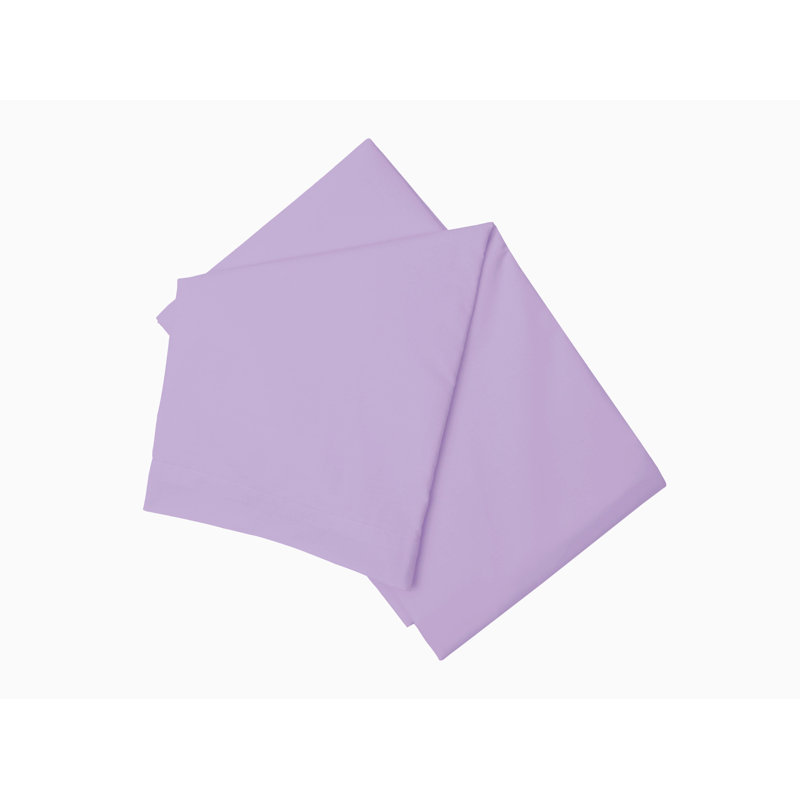 200 TC 100% Pure Cotton Percale Fitted Sheet, Super King (6'), Lilac