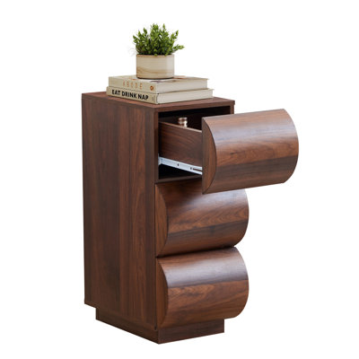End Table With 3 Drawers