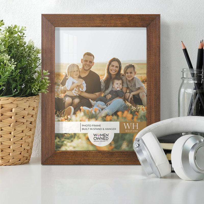 Brown Wood Picture Frame - Set of 8