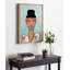 «Fashion Girl 2 Blue» par Bouffants and Broken Hearts LLC, reproduction d'art sur toile encadrée-255610151