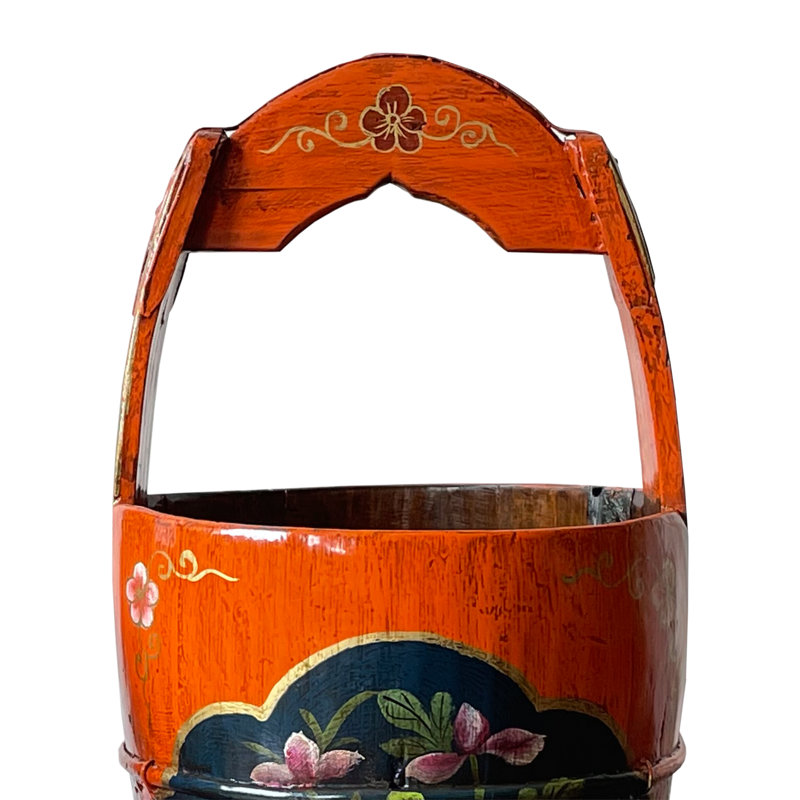 Rosalind Wheeler Cyree Solid Wood Decorative Bin