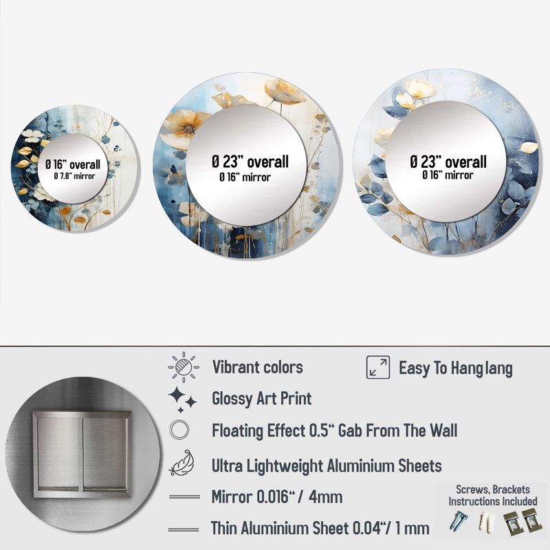 Miroir mural Dilaver