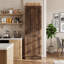 Garde-manger de style champêtre, armoire haute et étroite avec porte et étagères réglables-2042761704