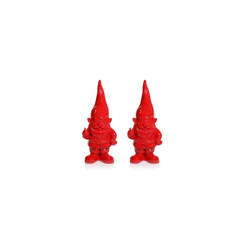 Figurines de table Whimsical Fun Gesture Gnome, H 7 po x l 3 po x P 1,75 po