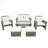 105'' Wide Steel Loveseat with Cushions-814356219