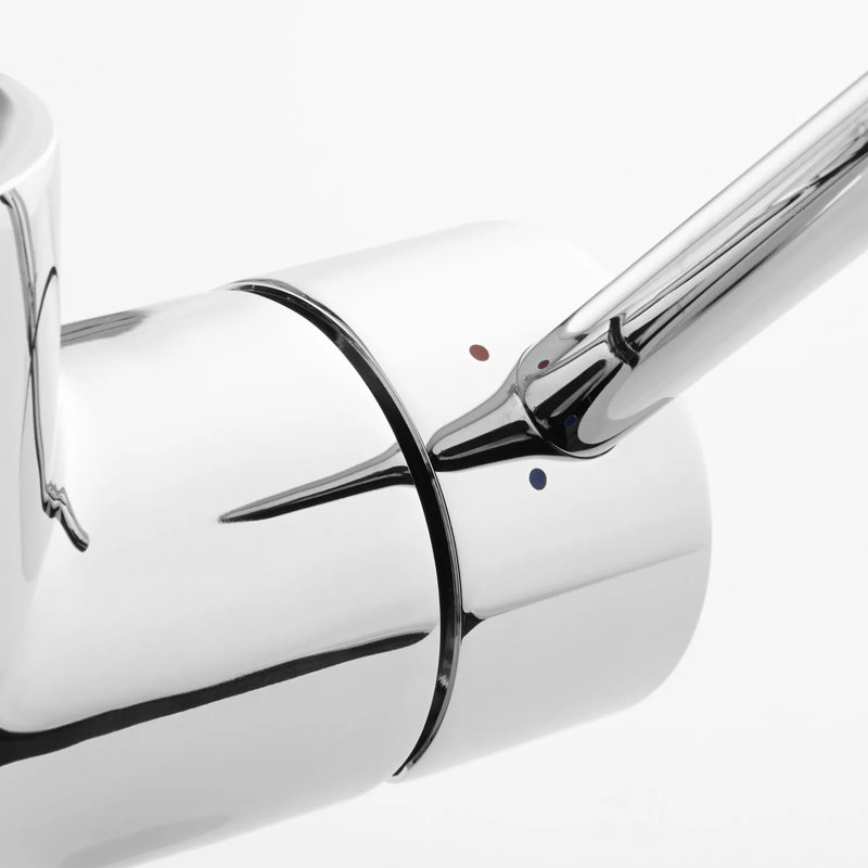 Signature Hardware Levi Pull Down Single Handle Kitchen Faucet with Accessories, Chrome