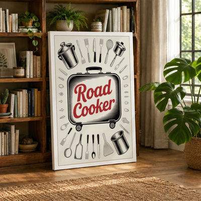Road Cooker Retro - Wrapped Canvas