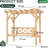 Outdoor  Cedar Wood Pergola Swing Bench, Porch Swing with Stand