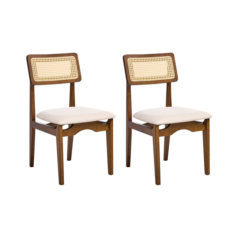 47cm H Fabric Upholstered Side Chair, Brown