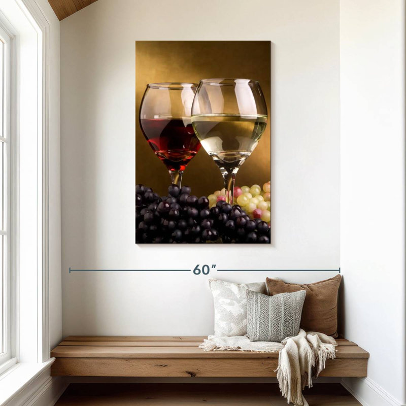 Yarlin Red And White Wine Grapes, 45" H x 30" W