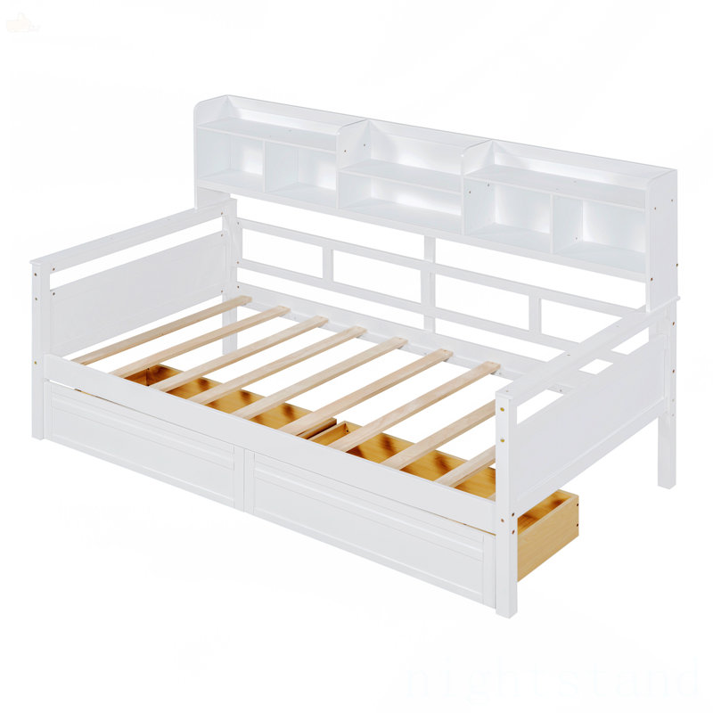 Lit de jour, Lit simple, Blanc