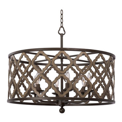 Luminaire suspendu Whittaker 6 LT Brownstone Kalco
