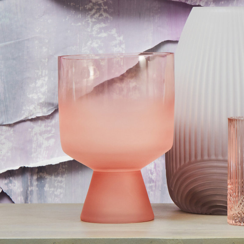 Aylsworth Handmade Glass Table Vase, 27.5cm H x 19.5cm W x 19.5cm D