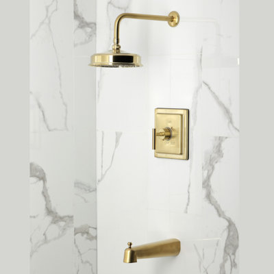 Kingston Brass Manhattan Single-Handle Pressure Balanced Tub And Shower Faucet