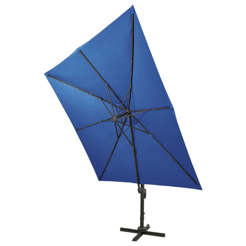Lucca 300cm Lighted Cantilever Parasol, Blue
