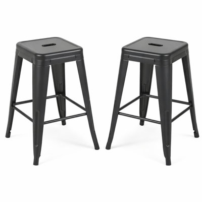 Counter Height Stool, Backless Metal Bar Stools