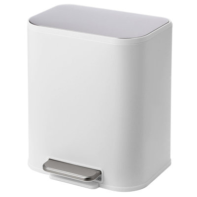 5.3 Gallon Kitchen Trash Can With Lid, Stainless Steel Garbage Can With Foot Pedal & Removable Inner Bucket