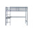 Space-saving Rubber-wood Loft Bed With Safety Guardrails & Desk-119311134