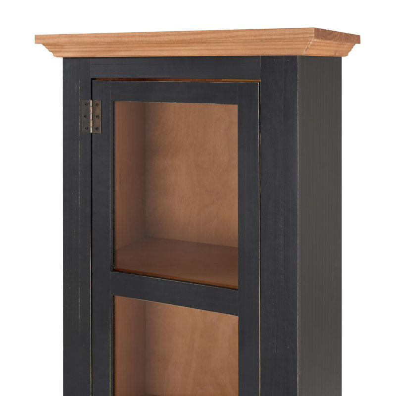 Colvard Accent Cabinet, Black Golden Oak