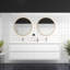 Meuble-lavabo mural double l 71 po x P 19,6 po x H 21,75 po Aurik-77132999