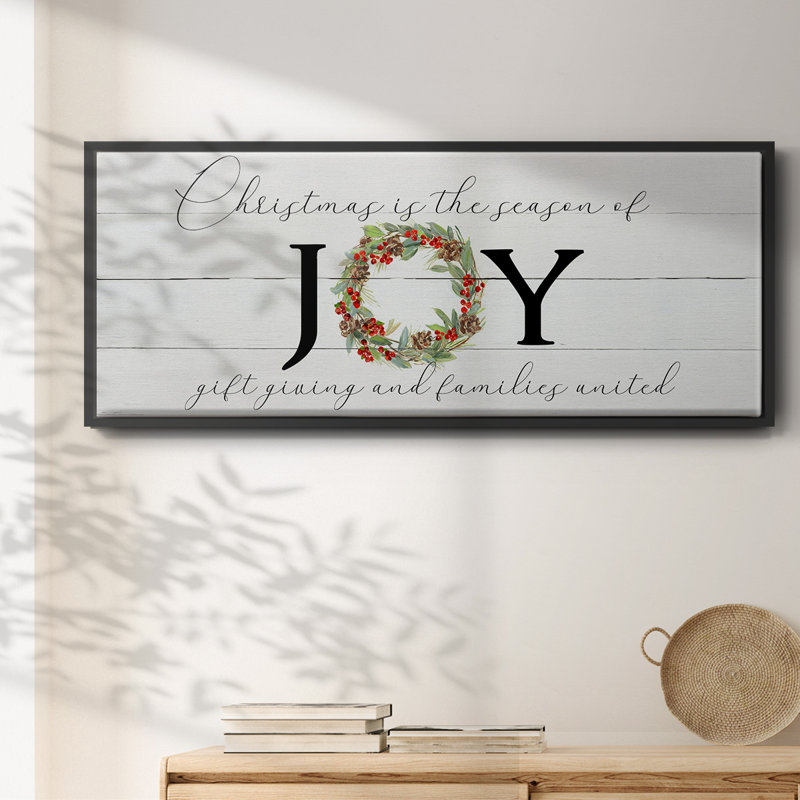 Season of Joy - toile encadrée, H 8 po x l 20 po