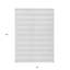 Tapis intérieur lavable rayé ivoire 8 pi x 10 pi