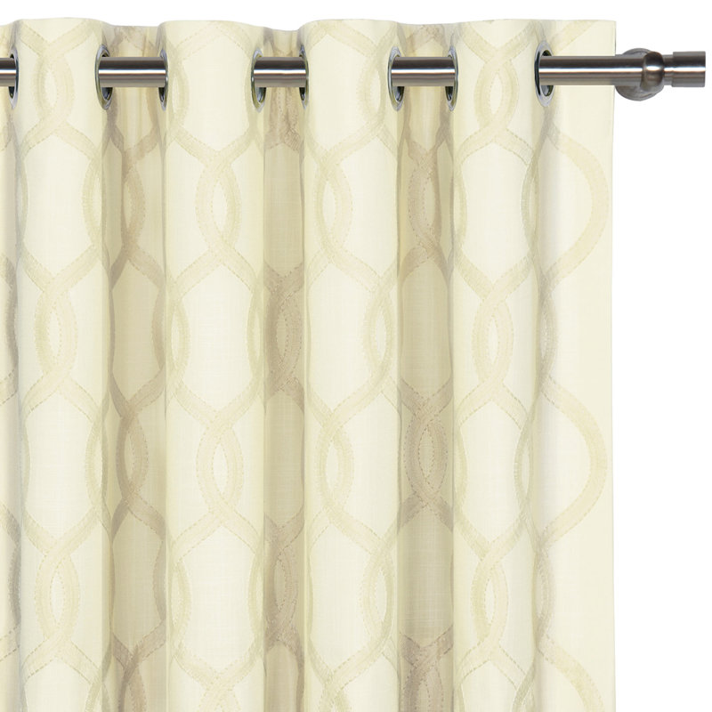 Tissu brodé Gresham, Neige