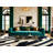 Washable Cream Navy Striped Area Rug-1958383906