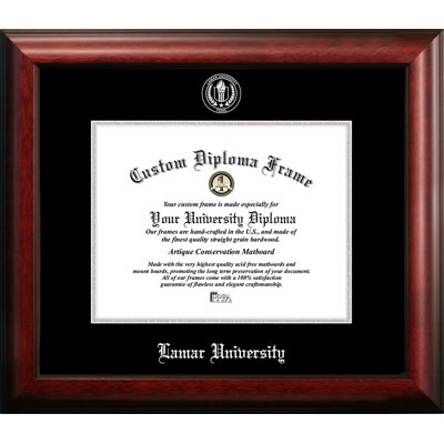 Lamar University Embossed Diploma Picture Frame