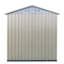 5X3, Outdoor Garden Tool Shed, Aluminum Alloy Frame, Long - Lasting Performance, Cream White, New Design, Modern Look, Spacious Interior, Tools, Ventilated, Waterproof Installation Manual Storage