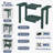 HDPE Waterproof Shower Stool – All-Weather Indoor/Outdoor Bench with Storage Shelf – Multipurpose Leg Shaving Seat & Side Table-1962831159