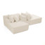 Fauteuil paresseux à deux places, canapé compressé sans assemblage, fabriqué en tissu de velours, fauteuil moderne moelleux, utilisé pour les salons et les chambres à coucher-1260212367