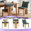 Ensemble de 2 chaises d'intérieur en bois d'hévéa avec capacité de poids de 250 lb-545586532