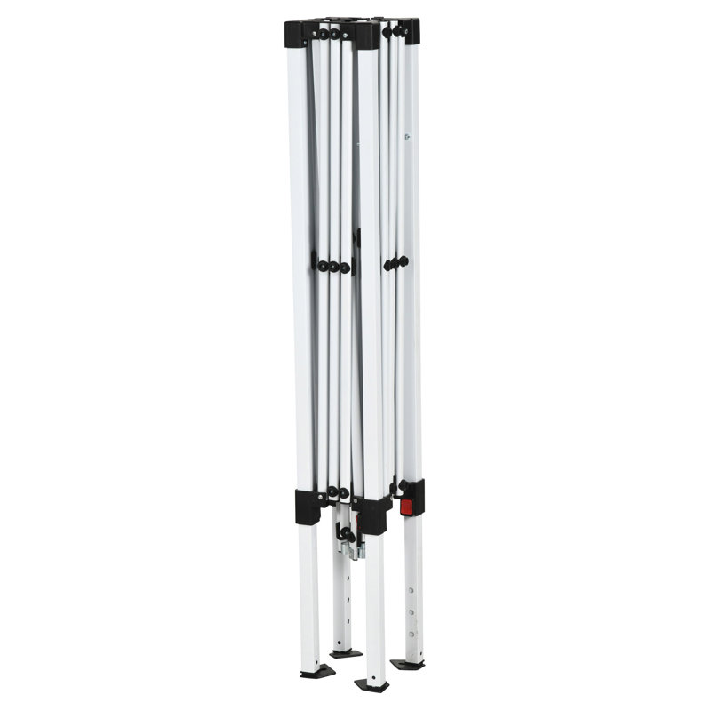 Avram Pop Up Canopy With Inclined Legs, White