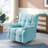 Cyan Comfortable With Built-In Phone Stand And Tray 1 Chair Soft Seat, Armrest Tray, Adjustable To 150 Degrees, For Small Living Spaces, Solid Wood + Panel-1434609421